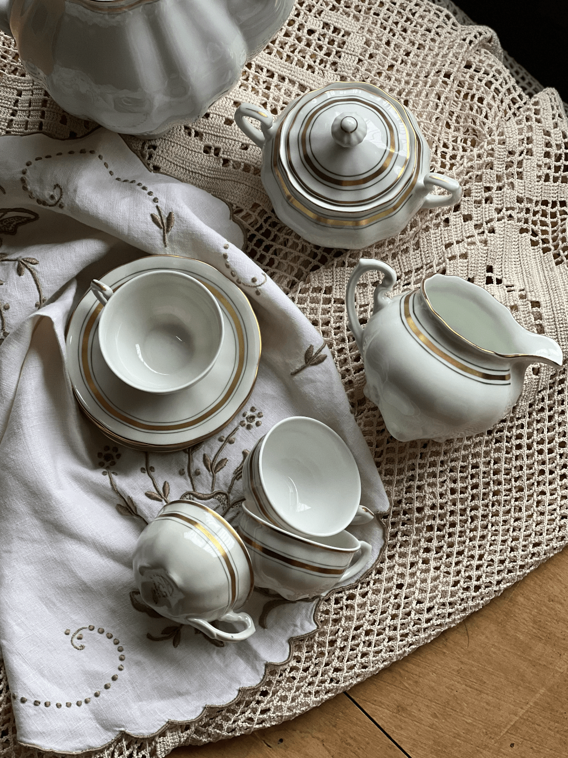 Service à café espresso en porcelaine