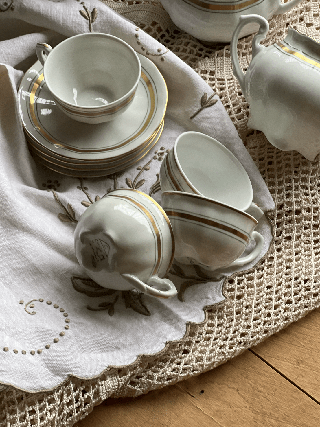 Service à café espresso en porcelaine