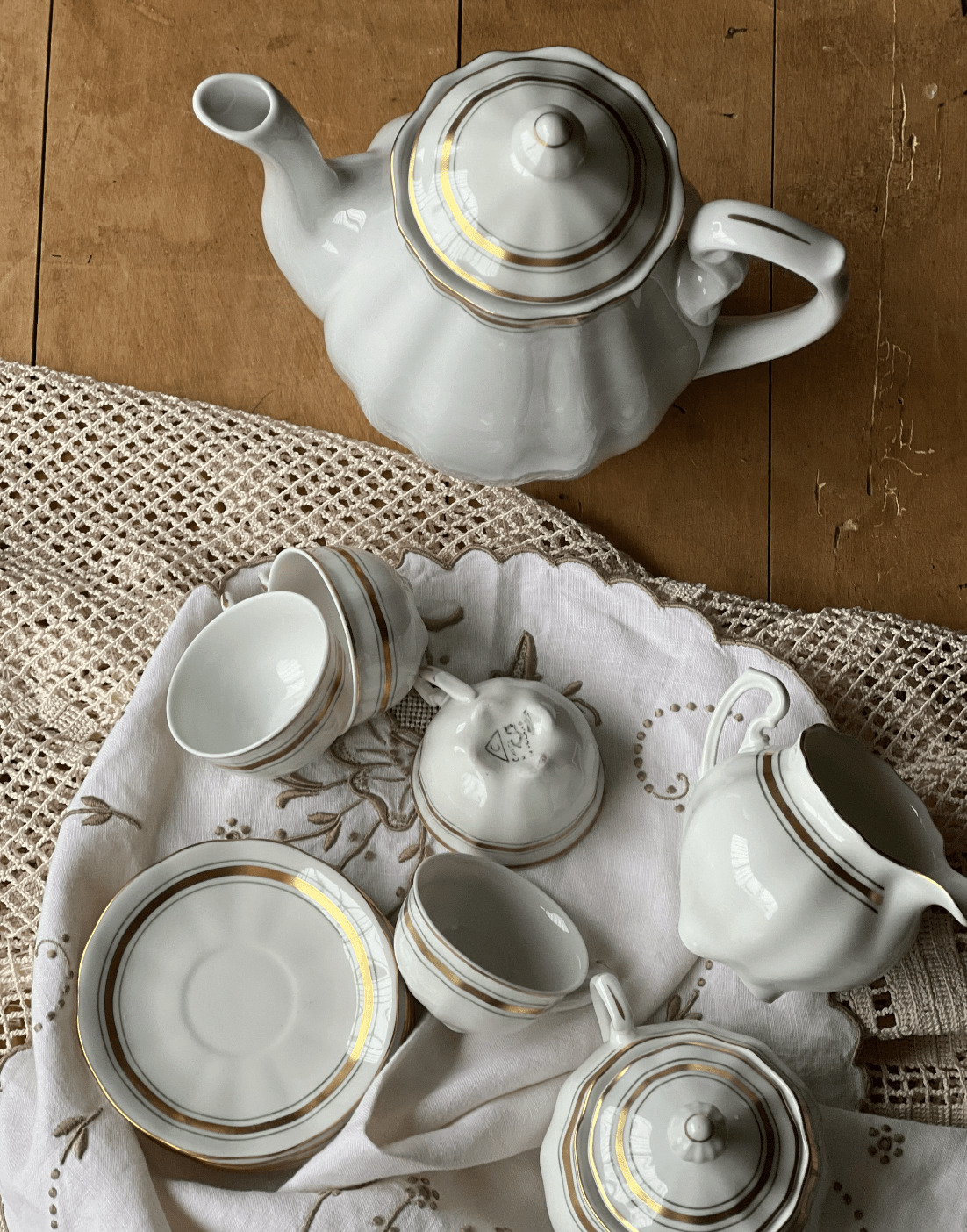 Service à café espresso en porcelaine